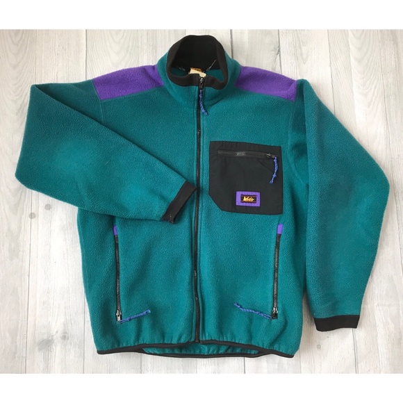 REI Other - Vintage REI Color-Block Cozy Zip Up Fleece